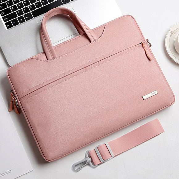 13.3 Inch Inner Bag with Shoulder Strap for Handbag or Laptop - Pink