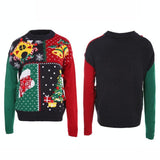 Women Small Snowflake Christmas Knit Sweater - Size L Dark Blue