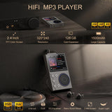 2.4 Inch Hifi Bluetooth Music Player Dsd256 Mastering Sound Quality 16Gb+16Gb Memory - Gray - 16Gb+32Gb