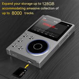 2.4 Inch Hifi Bluetooth Music Player Dsd256 Mastering Sound Quality 16Gb+16Gb Memory - Gray - 16Gb+32Gb