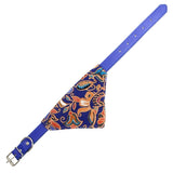 Cotton Pet Bib Cat Headband Dog Saliva Towel - Size L - Blue