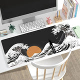 Non Slip Gaming Mouse Pad Big Wave Design - No.24 - 300X800X3Mm