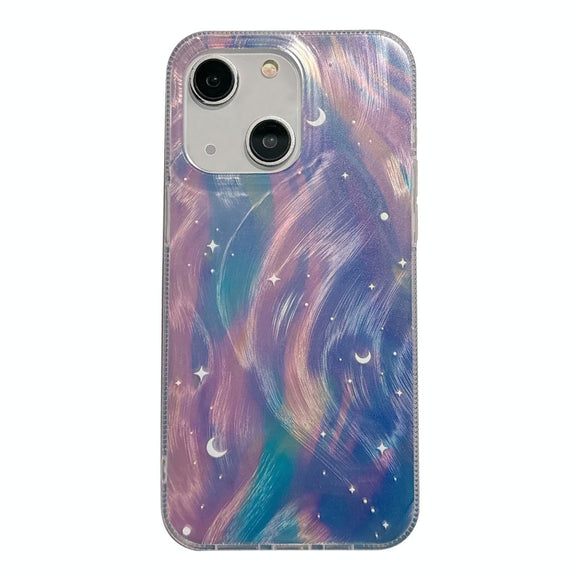 Blue Dream Starry Gradient Dual Layer Iphone 15 Acrylic Tpu Case