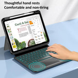 Universal Rotatable Magnetic Keyboard Case For Ipad 10.5 / 10.2 - Suspended Slide Rail Protection - Black - For Ipad 12.9 Inch