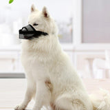 Dog Mouth Cover Anti-Bite Mesh Dog Mouth Cover Medium And Large Dogs Anti-Drop Mask L - Gray