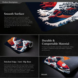Non Slip Gaming Mouse Pad Big Wave Design - No.24 - 400X900X2Mm