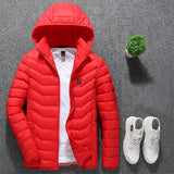 Winter Smart Electric Heating Hooded Jacket - Red - Xxxl