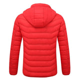 Winter Smart Electric Heating Hooded Jacket - Red - Xxxl