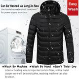 Winter Smart Electric Heating Hooded Jacket - Red - Xxxl