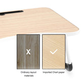 Adjustable Folding Laptop Desk - Non-slip W-shaped Legs Square Pattern Portable Cloud Design - Hcb5115A