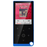 2.4 Inch Touch Mp4 / Mp3 Player 16Gb Memory Bluetooth E Book Alarm Timer - Red