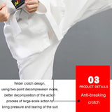 130Cm Cotton Taekwondo Training Uniform For All Ages - Red - 180