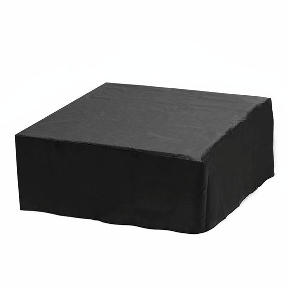 244x244x90cm Waterproof & Dustproof Cover for Bathtub Swimming Pool Table & Chair - Protects from Falling Leaves - Black