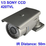 Waterproof Sony Ccd Camera - 50M Ir Distance