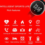0.95 Inch Hd Oled Screen Display Bluetooth Smart Bracelet Ip68 Waterproof Support Pedometer / Sedentary Reminder / Heart Rate Monitor / Sleep Monitor Compatible With Android And Ios Phones - Black