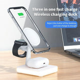 15W Wireless Fast Charger With 360° Rotating Holder - Black