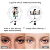 7.9 Rgbw Led Ring Light with Dual Colour Temperature and Phone Clamp