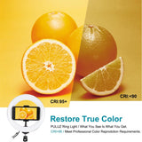 7.9 Rgbw Led Ring Light with Dual Colour Temperature and Phone Clamp