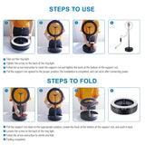 10.2 Dual-colour Led Ring Light with Usb Bluetooth Remote and Phone Holder - Black