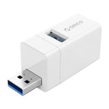 3-In-1 Usb Mini Hub Adapter For Multiple Devices - White