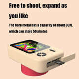 Mini 4k Dual Camera for Kids - 50mp Front & Rear - Yellow