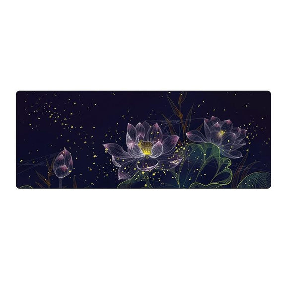 Spacious Mouse Pad For Desk - 2 Lotus