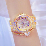Diamond-inlaid Women Chain Watch - Elegant Jewelry - Silver Golden