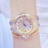 Diamond-inlaid Women Chain Watch - Elegant Jewelry - Silver Golden