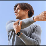 2.04 Inch Colour Screen Smart Watch Steel Strap Support Bluetooth Call - Gold