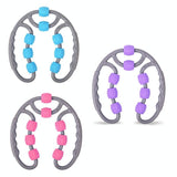8-Round Yoga Leg Massager Ring-Shaped Roller For Training - Pink