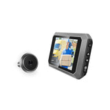 1080P Smart Digital Door Viewer With Night Vision - 3.97 Inch Wide Angle - Grey