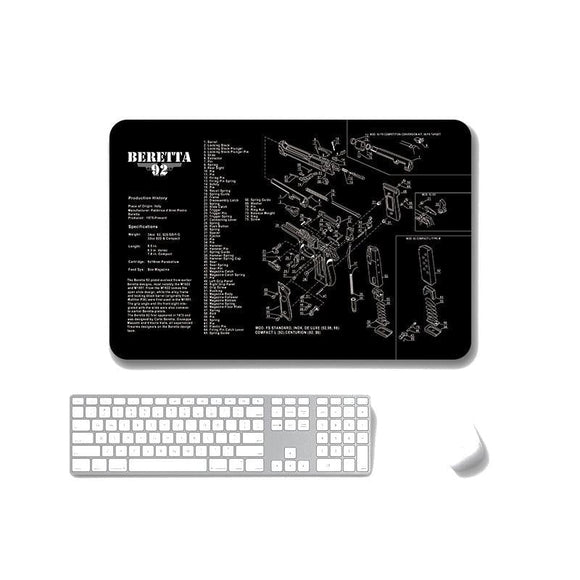 2 Pack Non Slip Office Gaming Mouse Pad 2Mm - Sps-Beretta92-Ii