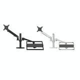 Adjustable Desktop Stand for 17-32 and 12-17 Monitors - Aluminum - Silver