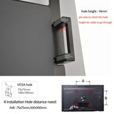 Adjustable Desktop Stand for 17-32 and 12-17 Monitors - Aluminum - Silver