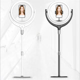 12 Inch Desktop Fill Light Beauty Bracket for Landing Headlights - Black