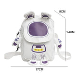 Lightweight Cartoon Crossbody Bag For Students - Purple