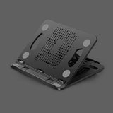 Adjustable Laptop Cooling Stand - Foldable Design - White