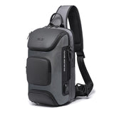 Stylish Men Crossbody Bag Versatile And Durable - Grey
