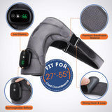 Vibration Shoulder Massager For Joint Pain Relief Gray - Gray Black
