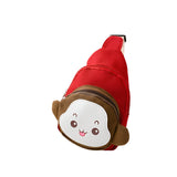 Adorable Monkey Crossbody Bag For Kids - Red
