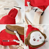 Adorable Monkey Crossbody Bag For Kids - Red