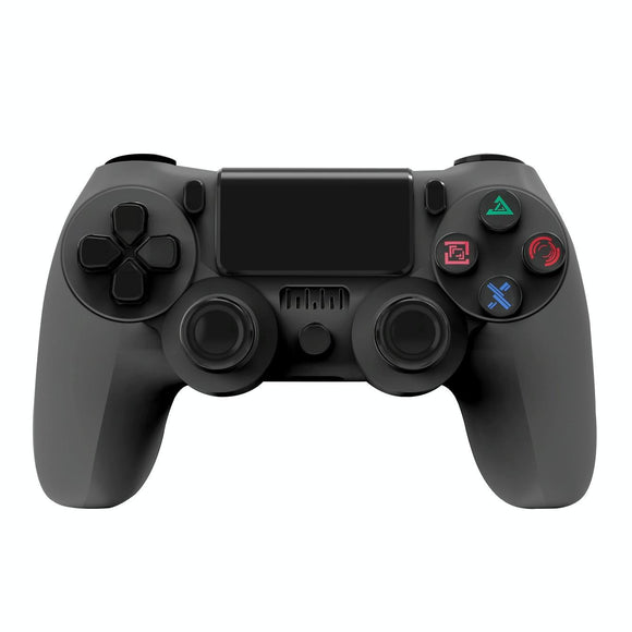 Wireless Bluetooth Game Controller for Ps4 with Dual Vibration and Light Strip - Black