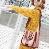 Versatile 4-in-1 Messenger Bag for Women - Fashionable & Spacious - Red Wine