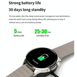 1.43 Inch Bt5.1 Smart Sport Watch With Health Monitoring - Black