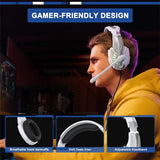 2.1M Gaming Headset With Mic Kotion Each G9000 Plus - Black White