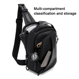 Compact Shoulder Sling USB Crossbody Chest Bag For Men - Grey