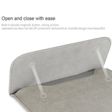 11.6-12.5 Inch Ultra-thin Notebook Liner Bag with Small Bag - Pu02 - Light Grey