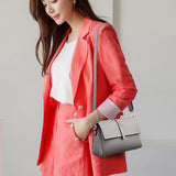 Spacious Women Shoulder Bag For Commuting - Red Wine