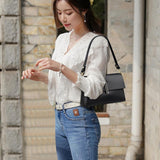 Spacious Women Shoulder Bag For Commuting - Red Wine