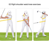 Golf Swing Training Belt for Improved Fitness and Technique - Yellow
